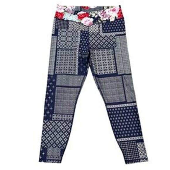 Johnny Was Rose Patch Cross Waistband Active Legging | A8323 | New with Tags - Picture 1 of 5